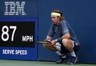Rublev at the 2025 US Open - Day 5 - Source: Getty